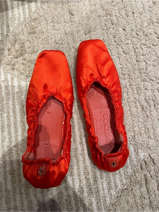 Jimmy Choo Shoes - NWOT Jimmy Choo Satin Ballet Flats with Square Toe